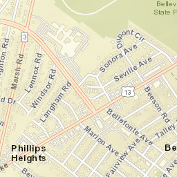 High Point Delaware Street Map