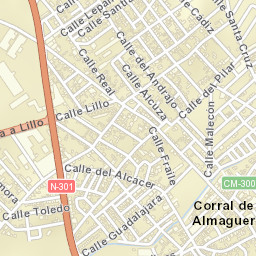 Corral de Almaguer Street Map
