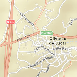 Olivares de Júcar Street Map