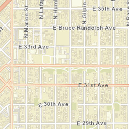 1751-1799 East 31st Avenue, Denver, CO Street Map