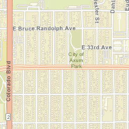 4400-4594 East 35th Avenue, Denver, CO Street Map