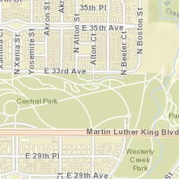 Denver County Street Map