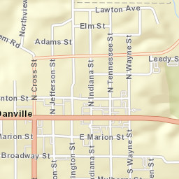120 West Main Street, Danville, IN 46122 Street Map
