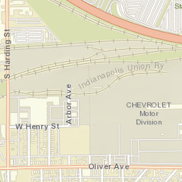 1231-1237 Oliver Ave, Indianapolis, IN 46221 Street Map