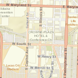 Lucas Oil Stadium Street Map