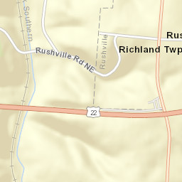 Rushville Ohio Street Map
