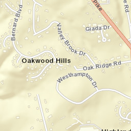 Oakwood Hills Delaware Street Map