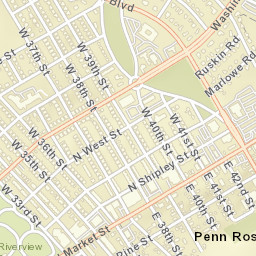 Penn Rose Delaware Street Map
