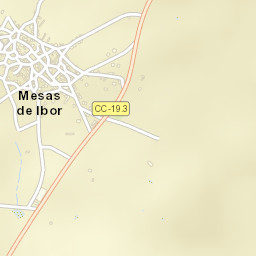 Mesas de Ibor Street Map