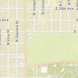 2900 East 23rd Avenue, Denver, CO Street Map