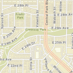 7816 E 22nd Pl Denver CO 80238 Street Map