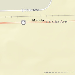 Manila Colorado Street Map