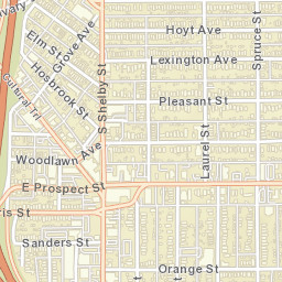 1100-1116 Shelby Street, Indianapolis, IN Street Map