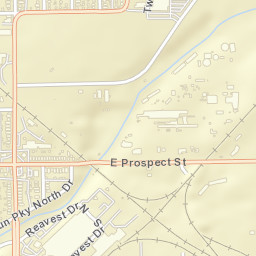 Prospect St, Indianapolis, Indiana Street Map