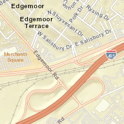 Edgemoor Delaware Street Map
