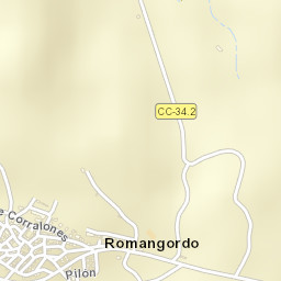 Romangordo Street Map