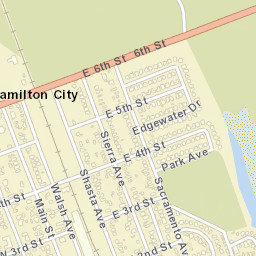 Hamilton City California Street Map