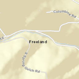 Freeland Colorado Street Map