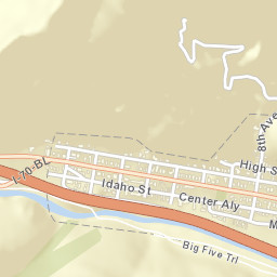 45 Colorado Blvd Idaho Springs, Colorado Street Map