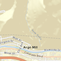Argo Mill Colorado Street Map