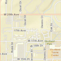 10601-10699 West 20th Avenue, Lakewood Street Map