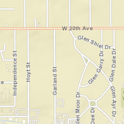 1750 Glen Moor Drive, Lakewood, CO Street Map