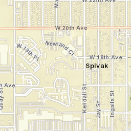 Spivak Colorado Street Map