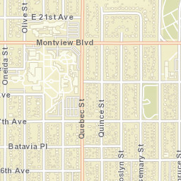 7545 Montview Blvd Denver CO Street Map
