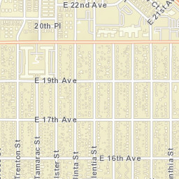 1717-1727 Valentia St Denver CO Street Map