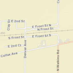 Watkins Colorado Street Map
