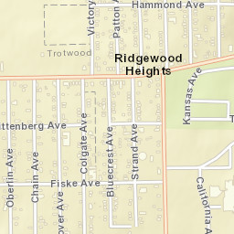 Ridgewood Heights Ohio Street Map