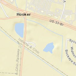 Hooker Ohio Street Map