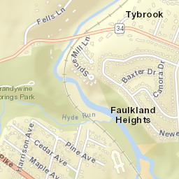 Tybrook Delaware Street Map