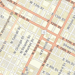 Wilmington Delaware Street Map