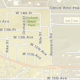 West Pleasant View Street Map