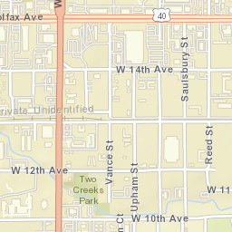 Wadsworth Boulevard, Lakewood, CO Street Map