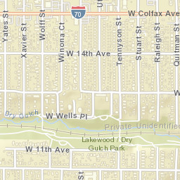 1365-1371 Tennyson Street, Denver, CO Street Map