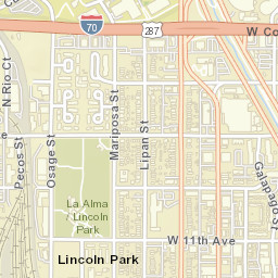 1008 Osage Street, Denver, CO 80204 Street Map