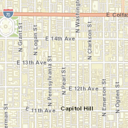 Denver Street Map