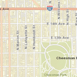 1401-1467 Marion Street Denver CO Street Map