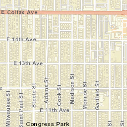 1313-1327 Steele St Denver CO 80206 Street Map