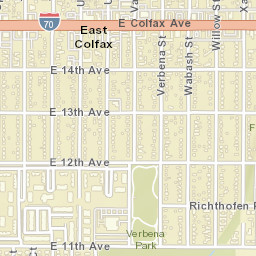 1180-1186 Wabash St Denver CO Street Map