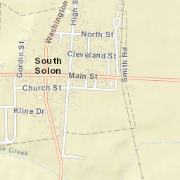 South Solon Ohio Street Map