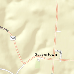 Deavertown Ohio Street Map