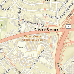 Prices Corner Delaware Street Map