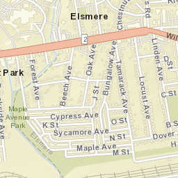 Elsmere Delaware Street Map
