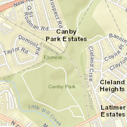 Cleland Heights Delaware Street Map
