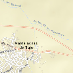 Valdelacasa de Tajo Street Map