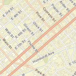 Chico California Street Map