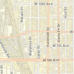 1005-1079 Osage Street Denver CO Street Map